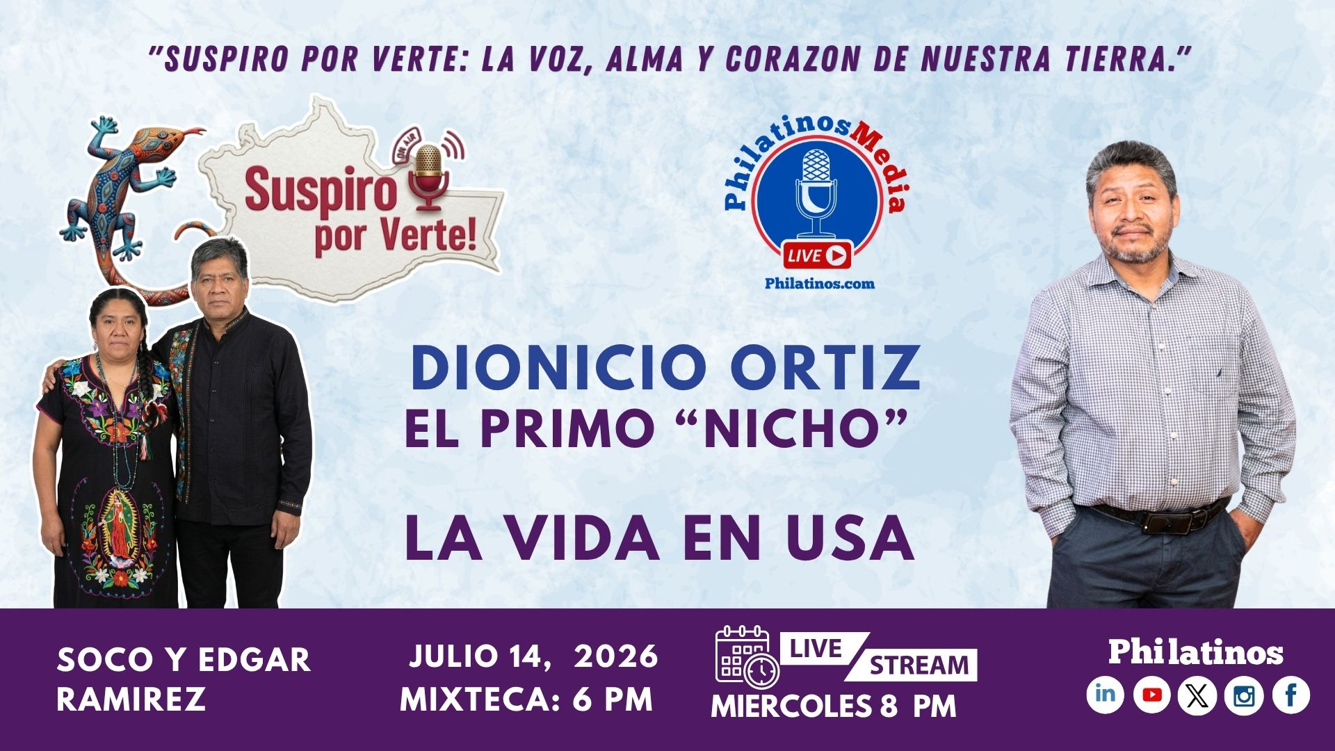 Revive la entrevista con Dionisio "Nicho" Ortiz en Suspiro por Verte!
